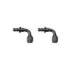 2PCS/PACK 6AN 90 Degree Push Lock Barb Type Hose Fittings End For 3/8 Rubber Fuel Line Oil Fuel Cooler Kits Hose Adaptor Aluminum Alloy view 1