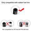 2PCS/PACK 6AN 90 Degree Push Lock Barb Type Hose Fittings End For 3/8 Rubber Fuel Line Oil Fuel Cooler Kits Hose Adaptor Aluminum Alloy view 4