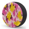 Yeahhhlife RV Spare Tire Cover, Waterproof Dust-Proof Car Wheel Covers for SUV, Truck, Camper, Travel Trailer Accessories 15 Inch, Pink Yellow Print view 2