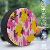 Yeahhhlife RV Spare Tire Cover, Waterproof Dust-Proof Car Wheel Covers for SUV, Truck, Camper, Travel Trailer Accessories 15 Inch, Pink Yellow Print view 3