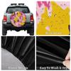 Yeahhhlife RV Spare Tire Cover, Waterproof Dust-Proof Car Wheel Covers for SUV, Truck, Camper, Travel Trailer Accessories 15 Inch, Pink Yellow Print view 4