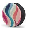 Yeahhhlife Modern Abstract Stripes Spare Tire Cover, Travel Trailer Camper Truck SUV Waterproof Wheel Cover, Sun Rain Snow Protector 14" view 2