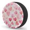 Yeahhhlife RV Spare Tire Cover, Waterproof Dust-Proof Car Wheel Covers for SUV, Truck, Camper, Travel Trailer Accessories 15 Inch, Cute Pink Love Heart view 2
