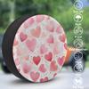Yeahhhlife RV Spare Tire Cover, Waterproof Dust-Proof Car Wheel Covers for SUV, Truck, Camper, Travel Trailer Accessories 15 Inch, Cute Pink Love Heart view 3