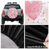 Yeahhhlife RV Spare Tire Cover, Waterproof Dust-Proof Car Wheel Covers for SUV, Truck, Camper, Travel Trailer Accessories 15 Inch, Cute Pink Love Heart view 4