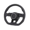 Half Perforated Leather Steering Wheel Compatible With TT A3 A4 B8 A5 A6 C6 C7 A7 R8 RS RS3 RS4 RS5 S3 S4 S5 B9 RS6 RS7 Q3 Q5 Q7 view 2