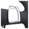 Half Perforated Leather Steering Wheel Compatible With TT A3 A4 B8 A5 A6 C6 C7 A7 R8 RS RS3 RS4 RS5 S3 S4 S5 B9 RS6 RS7 Q3 Q5 Q7 view 4