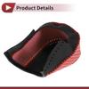 PARSLUCK Gear Shift Knob Cover for Honda CR-V 2015-2016 Faux Leather Interior Anti-Slip Protector Car Shift Knob Cover Red Black view 4
