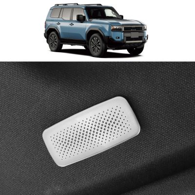 VLSDJ Roof Horn Cover for 2024 2025 2026 Toyota Land Cruiser 250 1958 Prado Silver Stainless Steel Interior Upgraded Accessories Decorative Protective Cover (Roof Speaker Cover)