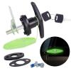 Truck Topper Fastener Heavy Duty T-Handle Lock for Leer/Snugtop Camper Shell - Universal Replacement Locking Handles with Keys, Secure Truck Cap Clamps & Tailgate Lock Accessories (Left Lock) view 2