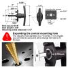 Truck Topper Fastener Heavy Duty T-Handle Lock for Leer/Snugtop Camper Shell - Universal Replacement Locking Handles with Keys, Secure Truck Cap Clamps & Tailgate Lock Accessories (Left Lock) view 3