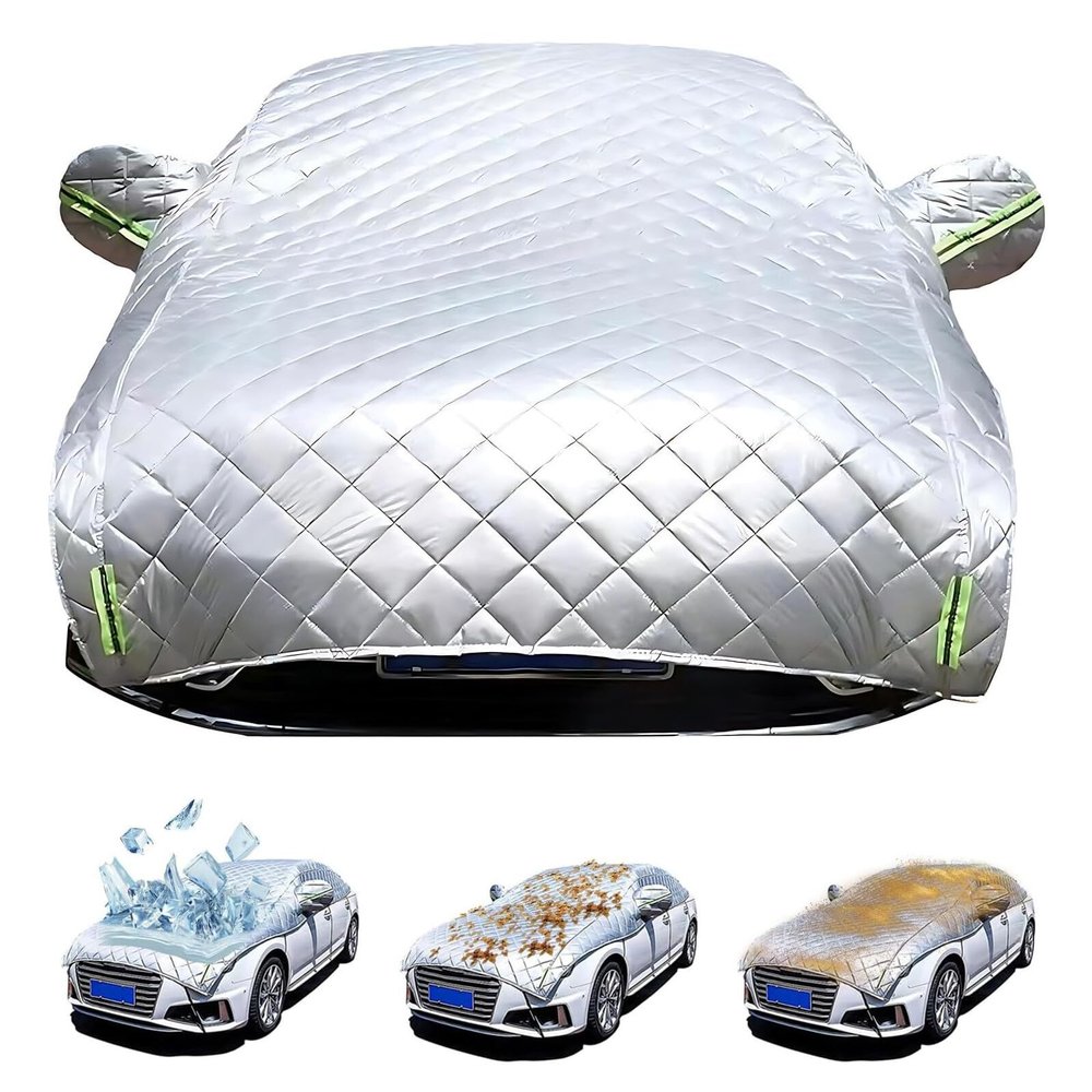Hail Protector Car Cover for Lexus RC, 2014-Present, Outdoor Waterproof Padded Anti-Hail Half Car Covers, 5 Layers Thickened Hail Blanket