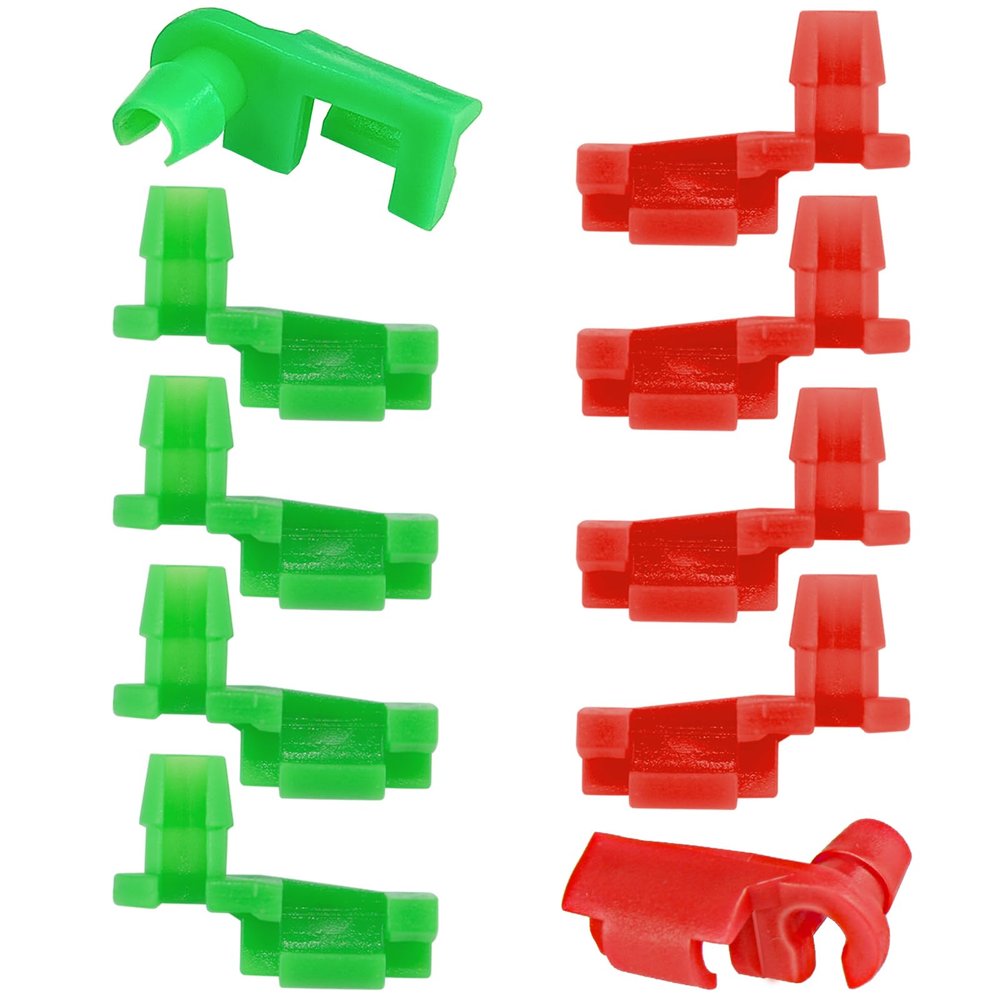 10Pcs Tailgate Latch,Tailgate Latch Rod Clip Left and Right Handle Rod Door Lock Clip Compatible with 1999-2007 Chevy Silverado GMC Sierra for 88981030 88981031