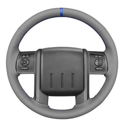MEWANT Stitch On Custom Fit Steering Wheel Cover for Ford F-250