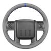 MEWANT Stitch On Custom Fit Steering Wheel Cover for Ford F-250 view 1