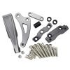 Steering Damper Motorcycle Steering Damper For CB650F Motorcycle Steering Stability Damper Damper Titanium Ruler(Black Bracket) view 2