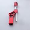 LiNeely Adjustable Car Shifter Aluminum Short Shifter Extender with Gear Shift Knob Head Gear Shift Lever Base (Red) view 1