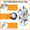 GTOWNWORKS Wheel Center Cap for Chrysler Town Country 2008-2010 17in Wheel Rim Hubcap 04721717AA Chrome Center Cover, 1 Pack view 4