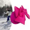 Ski Helmet Cover Ski Helmet Decoration Decorative Helmet Cover Hat Bicycle Cute Skiing Head Warmer Cap Winter, Rose Hat view 4