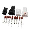 AICNRUT 1-20kits Sealed 2Pin MT090 2Pin Male Female Housing Waterproof Connector for 6187-2171 6180-2181 (White Female,10Sets) view 2