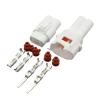 AICNRUT 1-20kits Sealed 2Pin MT090 2Pin Male Female Housing Waterproof Connector for 6187-2171 6180-2181 (White Female,10Sets) view 3