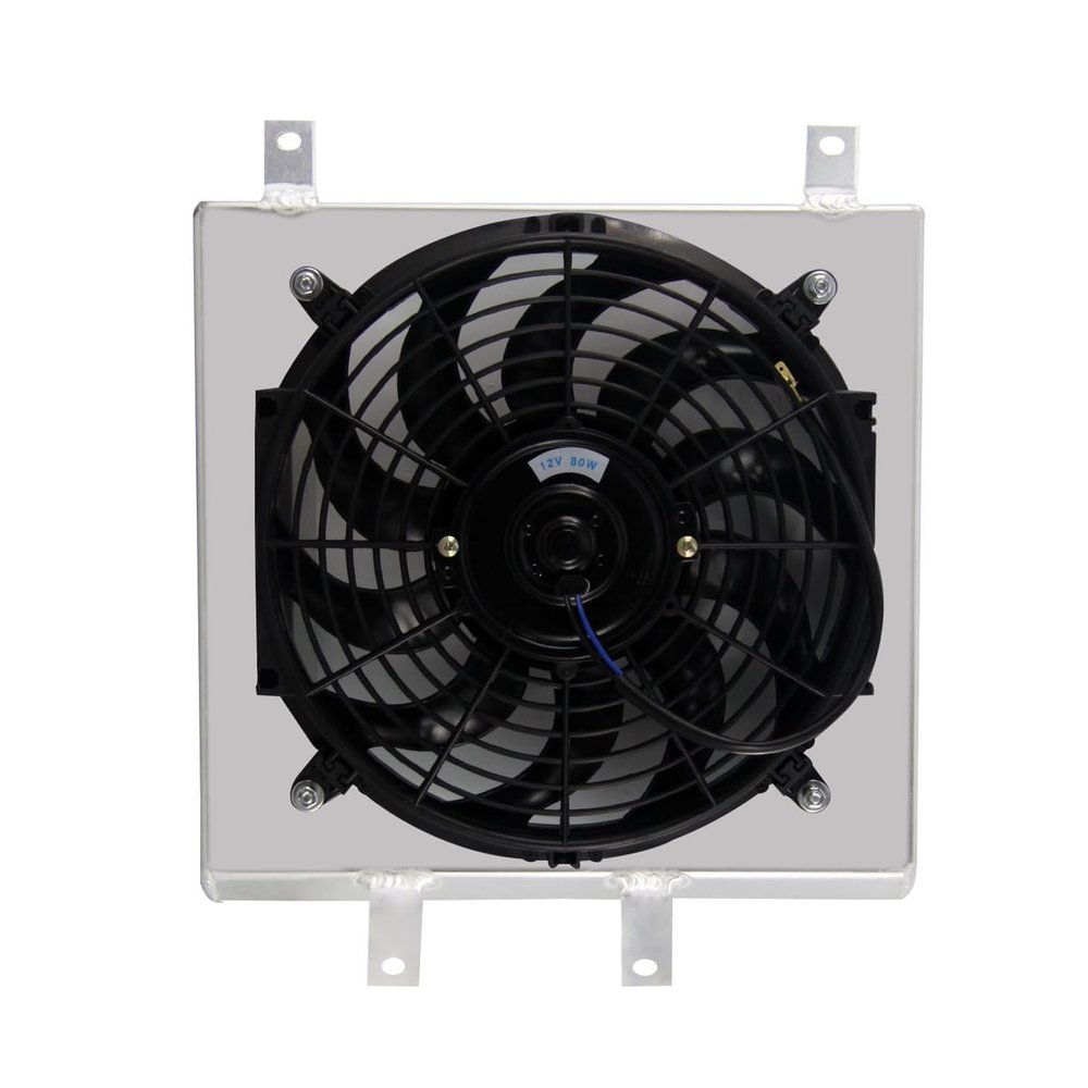 ASCIUTTA Aluminum Shroud Fan For 1992-00 Honda CIVIC EJ EK EG DEL SOL EG INTEGRA DB DC 93 94 95 96 97 98 99 With Thermostat Kit