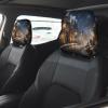 BaerK Christmas Holiday Print Car Headrest Cover 2 Pcs Universal Protector for Cars SUV Trucks Vans, Elastic Interior Accessory view 2