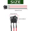10pcs KCD1 Wired On/Off Rocker Toggle Switch 3 Pin DC 12V 20A Round Switch LED Light Power On Off Switches SPST for Truck Boat Cars(Green) view 2