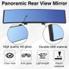 Rear View Mirror, Universal 12 Inch Wide Angle Rear View Mirror, Convex Clip On Panoramic Rears Views Mirrors, Anti-Glare Extended Broadway Mirrors, Rearview Mirroring Accessories for Cars (Blue) view 3