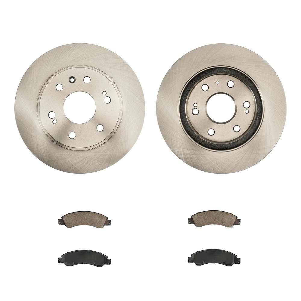 Front Brake Kit Rotors Ceramic Brake Pads for Chevrolet 2008-2018 Silverado 1500, GMC 2008-2018 Sierra 1500, Chevrolet 2008-2020 Tahoe 5.3L, Chevrolet 2005-2007 Silverado 1500 5.3L,(12.99, 330mm)