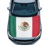 Darisoco Mexican Flag Car Hood Cover Polyester Elastic Fabrics Washable Suitable for Large SUV and Pickup Trucks 3959in view 1