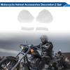 HEROFFIX Motorcycle Helmet Accessories Decoration Cat Ears for Motorcycle Bicycle Skiing Helmets Coconut Milk White Plush Sticker 2 Set view 2