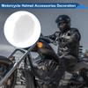 HEROFFIX Motorcycle Helmet Accessories Decoration Cat Ears for Motorcycle Bicycle Skiing Helmets Coconut Milk White Plush Sticker 2 Set view 3