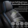 SOUIPA Car Seat Covers 2 Seats Fit for Chevrolet Malibu 2000-2024 2025,Waterproof Leather Seat Covers,Airbag Compatible,Car Seat Protectors Interior Sets(Front Set,Black&Blue) view 2