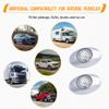 RAGBUSCLE 3 Inch Flush Mount Oval Side LED Marker Light, Compatible with 12 V DC Systems on Various Vehicles Including Trailers, RVs, Pickups, 2 pcs (Clear Cover with White Light) view 4