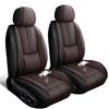 SOUIPA Car Seat Covers 2 Seats Fit for Dodge Dakota 1987-2011,Waterproof Leather Seat Covers,Airbag Compatible,Car Seat Protectors Interior Sets(Front Set,Black&Brown) view 1
