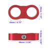 Edinstry 5pcs Car AN10 19mm Hose Separator Clamp Aluminum Fuel Line Mounting Clamp Divider Hose Fitting Adapter Fit for Fuel Line, Oil Line, Brake Line, Water Pipe and Gas Line Red view 3
