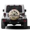 Delerain Spare Tire Cover with Backup Camera Hole Adventure Mountains Wheel Covers Waterproof Dust-Proof UV Sun Universal Fit for Trailer RV SUV Truck (18 Inch for Diameter 32"-34") view 1