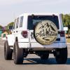 Delerain Spare Tire Cover with Backup Camera Hole Adventure Mountains Wheel Covers Waterproof Dust-Proof UV Sun Universal Fit for Trailer RV SUV Truck (18 Inch for Diameter 32"-34") view 2