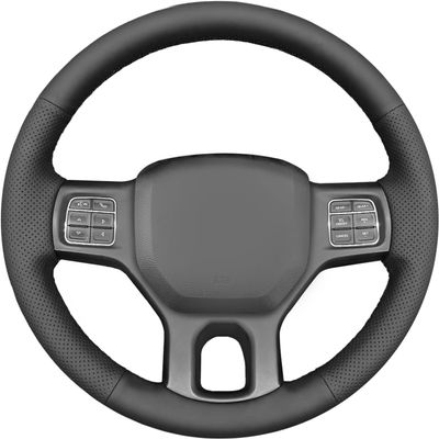 MEWANT Stitch On Custom Fit Steering Wheel Cover for Dodge Ram