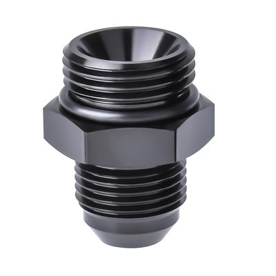 JXFZLCYGCSM 8AN Male Flare to 10AN ORB O-ring Adapter Fitting Aluminum Black