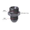 JXFZLCYGCSM 8AN Male Flare to 10AN ORB O-ring Adapter Fitting Aluminum Black view 2