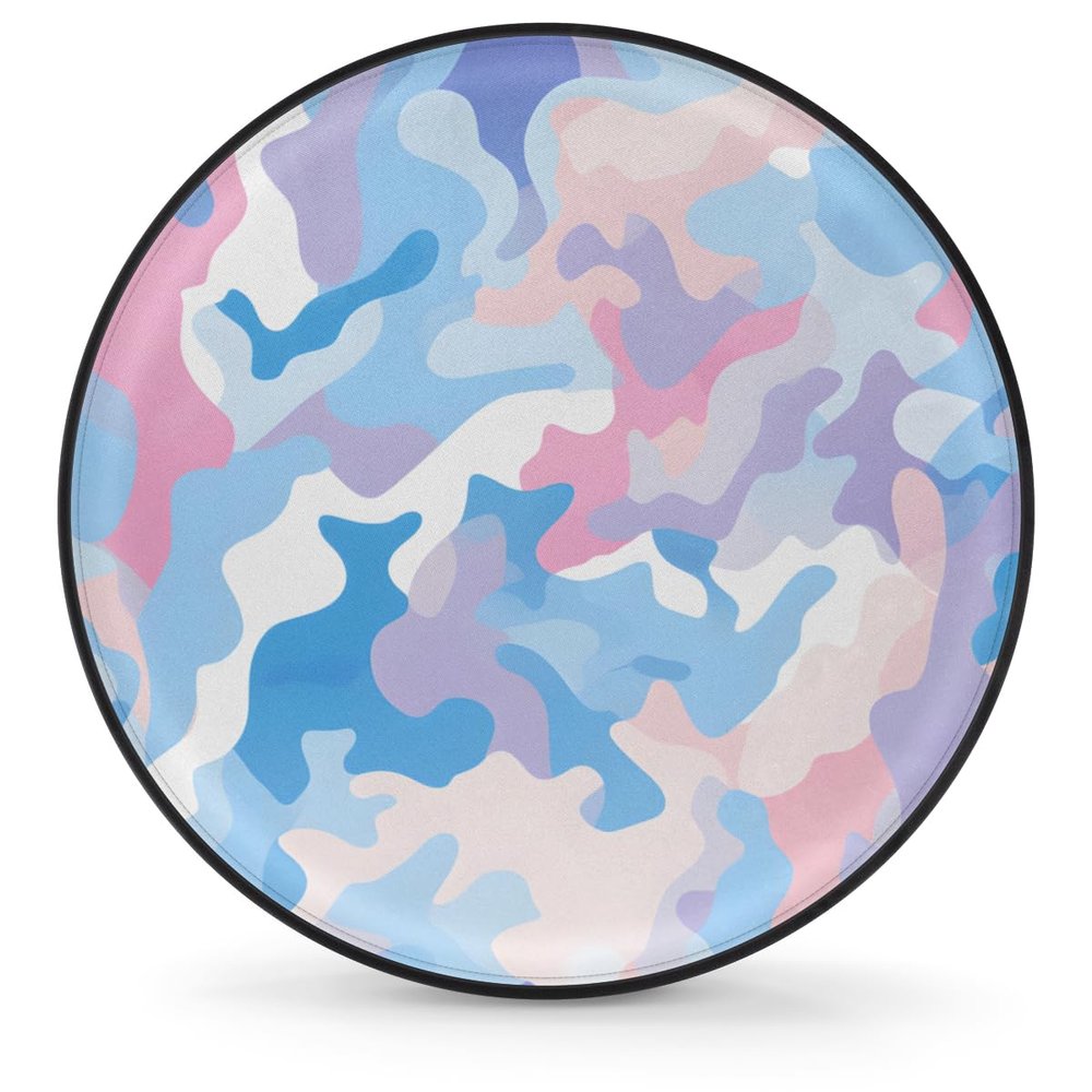 Huoxingcun Beautiful Camouflage Tire Cover Spare Tire Cover, Waterproof and Dustproof Universal Tire Protector Suitable for Trailer RV SUV and Many Vehicles Tires 15 in
