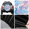 Huoxingcun Beautiful Camouflage Tire Cover Spare Tire Cover, Waterproof and Dustproof Universal Tire Protector Suitable for Trailer RV SUV and Many Vehicles Tires 15 in view 4