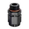 EVIL ENERGY 6AN Female Flare Swivel to 6AN ORB Male Adapter, Fuel Rail Fitting, Leak-Free & Easy Install for Fuel Line Systems, Aluminum Black view 1