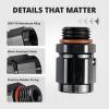 EVIL ENERGY 6AN Female Flare Swivel to 6AN ORB Male Adapter, Fuel Rail Fitting, Leak-Free & Easy Install for Fuel Line Systems, Aluminum Black view 3