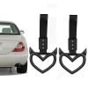 Apujent 2 Pieces Heart Shaped Car Handle Straps Drift Charm Rear Bumper, Rear Bumper Warning Ring Decor Subway Bus, Heart Handle Keychains Car Accessory for Auto Interior Exterior Decoration view 1