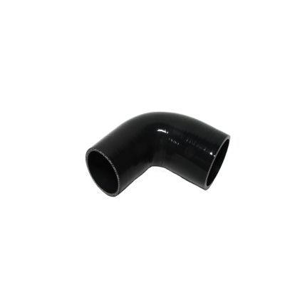 I33T Automotive Silicone Tubing, ID 1.5" to 1-7/8" (38mm-48mm) 90 Degree Elbow Reducer, 4.7" (120 mm) leg length,Universal 4-Ply High Performance Coupler Silicone Hose (Black)