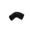 I33T Automotive Silicone Tubing, ID 1.5" to 1-7/8" (38mm-48mm) 90 Degree Elbow Reducer, 4.7" (120 mm) leg length,Universal 4-Ply High Performance Coupler Silicone Hose (Black) view 1