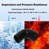 I33T Automotive Silicone Tubing, ID 1.5" to 1-7/8" (38mm-48mm) 90 Degree Elbow Reducer, 4.7" (120 mm) leg length,Universal 4-Ply High Performance Coupler Silicone Hose (Black) view 3